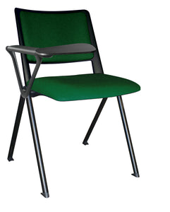 Silla REVOLUTION TAPIZADA con paleta, base pintada
