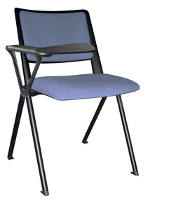 Silla REVOLUTION TAPIZADA con paleta, base pintada