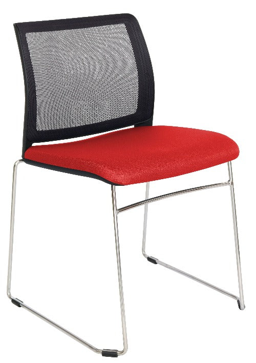Silla ALPHA Respaldo En Malla y Asiento Tapizado