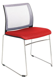 Silla ALPHA Respaldo En Malla y Asiento Tapizado