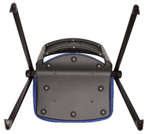 Silla Fija REVOLUTION Respaldo Malla Asiento Tapizado Base Pintada
