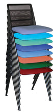 Cargar imagen en el visor de la galería, Silla Fija REVOLUTION Respaldo Malla Asiento Tapizado Base Pintada
