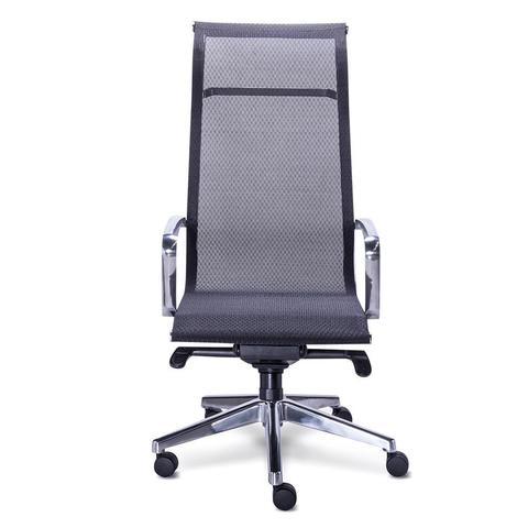 Sillón RE-1760 Retro Respaldo Alto con Cabecera (Tapizado en Red Negra)