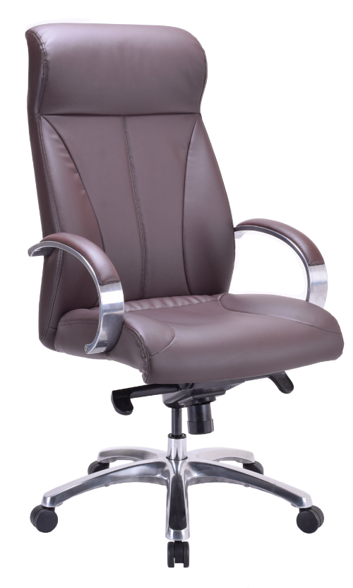 Sillón RP-8000 Ejecutivo en piel/simil piel color café respaldo alto