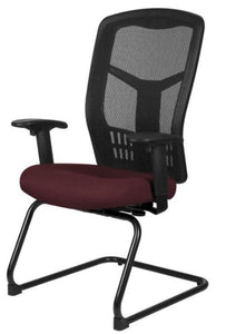 Sillón RE-1955 Visitante en Malla Base Negro