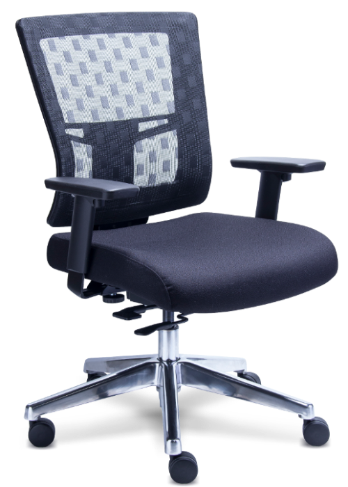 Silla RE-1391 Quadra Ejecutiva respaldo medio negra