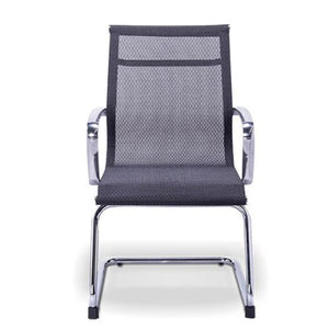 Silla RE-1765 Retro Respaldo Bajo Visitante (Tapizada en Red Negra).