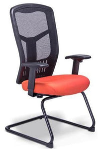 Sillón RE-1955 Visitante en Malla Base Negro