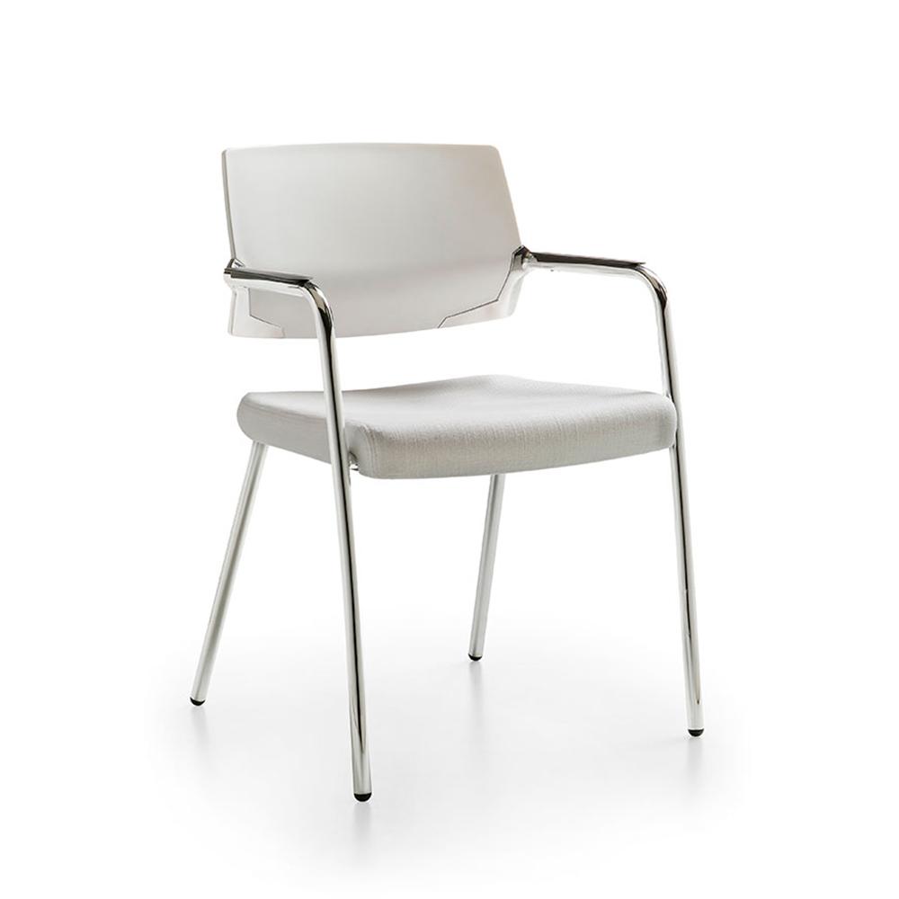 Silla COOL RE-791-C 4 Puntos Estructura Cromada Respaldo Polipropileno