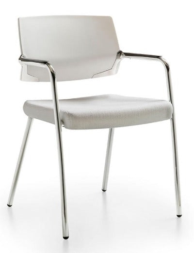 Silla COOL RE-791-G 4 Puntos Estructura Gris Respaldo Polipropileno
