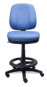 Silla RS-460/40/45 de Trabajo Versión Banco Alto Descansa Pies